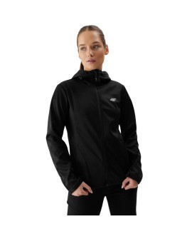 Kurtka damska softshell 4F F215 głęboka czerń 4FWSS24TSOFF215 20S M