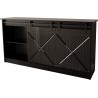 Komoda 160x80x35 GRANERO czarny/czarny poł