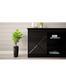 Komoda 160x80x35 GRANERO czarny/czarny poł