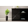 Komoda 160x80x35 GRANERO czarny/czarny poł