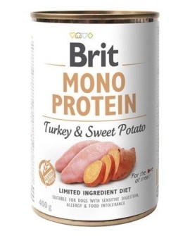 BRIT MONO PROTEIN indyk z batatem - mokra karma dla psa - 400g