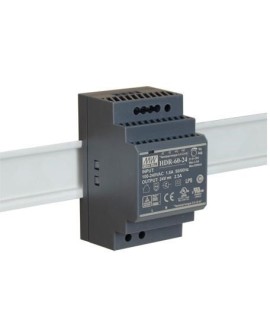 ZASILACZ IMPULSOWY NA SZYNĘ DIN MEAN WELL HDR-60-24 24V/60W/2.5A