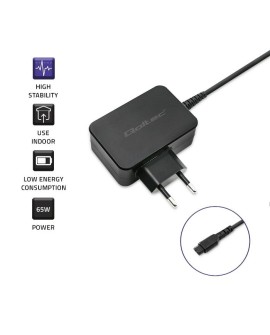 QOLTEC ZASILACZ DO LAPTOPA UNIWERSALNY 65W | +10 WTYCZEK