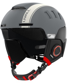 Kask narciarski Bluetooth 54-58cm Intercom/SOS szar