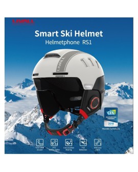 Kask narciarski Bluetooth 54-58cm Intercom/SOS biał