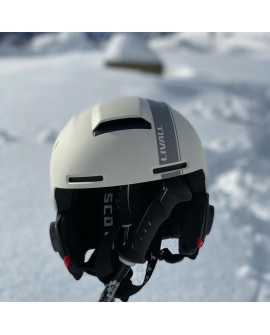 Kask narciarski Bluetooth 54-58cm Intercom/SOS biał