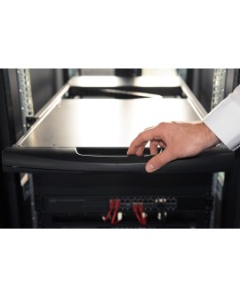 Digitus Konsola modułowa z monitorem TFT o przekątnej 19” (48,3 cm), 16-portowym przełącznikiem KVM & touchpadem, klawiatura