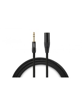 Warm Audio PREM-XLRM-TRSM-6 kabel audio 1,8 m XLR 6.35mm TRS Czarny