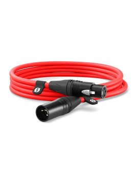RODE XLR3M-R kabel audio 3 m XLR Czerwony