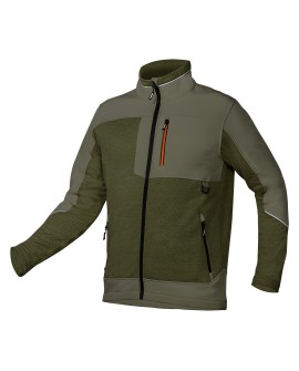 Bluza softshell OUTDOOR, zielona, rozmiar L