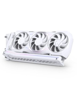 Pionowy wspornik karty graficznej Phanteks Premium + typu riser PCIe 4.0 x16, DRGB - 220 mm, biały