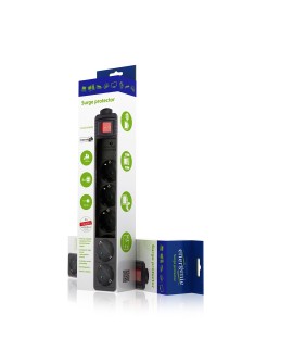 Listwa zasilająca ENERGENIE SPG5-C-15 (5 x VDE 4,5m kolor czarny)