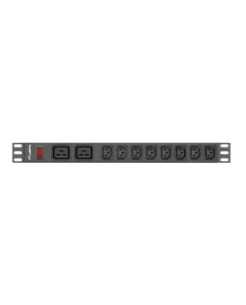 LANBERG LISTWA ZASILAJĄCA RACK PDU (1U, 16A,2XC19,8XC13)