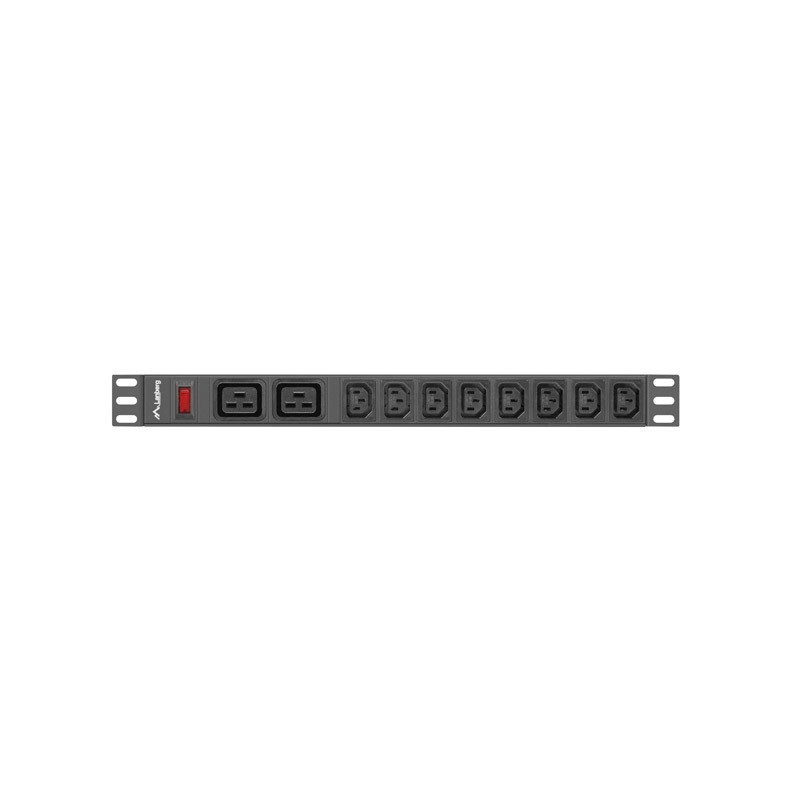 LANBERG LISTWA ZASILAJĄCA RACK PDU (1U, 16A,2XC19,8XC13)