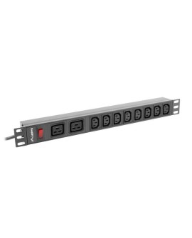 LANBERG LISTWA ZASILAJĄCA RACK PDU (1U, 16A,2XC19,8XC13)
