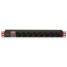 Listwa Zasilająca Rack 1U 8x Schuko/UNEL, Kabel C20 3m, 16A