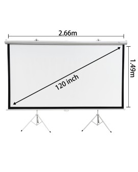 Extralink Ekran projekcyjny Projection Screen 120" 16:9, 266x149cm, PVC, pół-automatyczne zwijanie