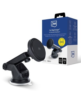 Uchwyt samochodowy z ładowarką indukcyjną 3mk Car MagCharger for Window & Dashboard