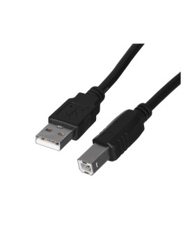 Kabel Lanberg CA-USBA-10CC-0018-BK (USB 2.0 M - USB 2.0 M 1,8m kolor czarny)