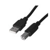 Kabel Lanberg CA-USBA-10CC-0018-BK (USB 2.0 M - USB 2.0 M 1,8m kolor czarny)