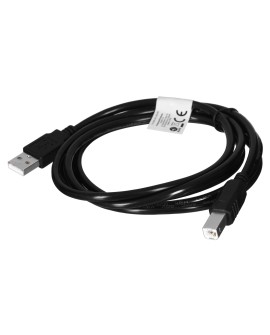 Kabel Lanberg CA-USBA-10CC-0018-BK (USB 2.0 M - USB 2.0 M 1,8m kolor czarny)