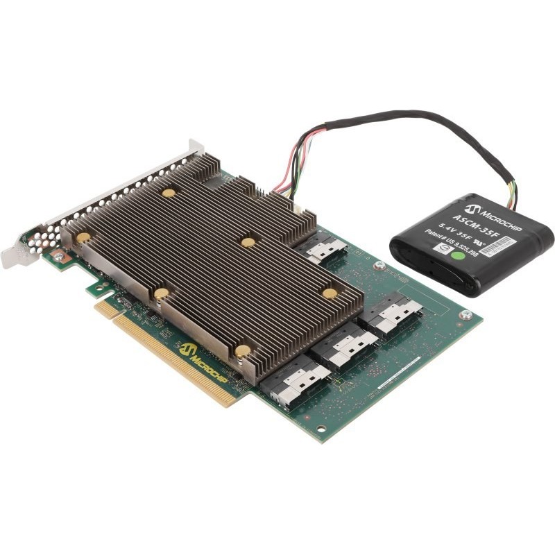 Microchip Technology SmartRAID 3258Up-32i/e kontroler RAID PCI Express x16 4.0 24 Gbit/s