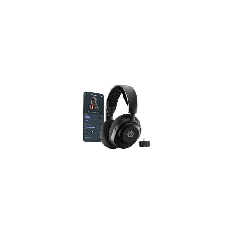 Seria SteelSeries | Zestaw słuchawkowy do gier | Arctis Nova 5 | Łączność Bluetooth | Nauszne | Mikrofon | Redukcja szumów |