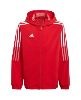 Kurtka dla dzieci adidas Tiro 21 Windbreaker czerwona GP4976 164cm