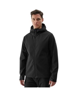 Kurtka męska softshell 4F M283 głęboka czerń 4FWAW24TSOFM283 20S XL