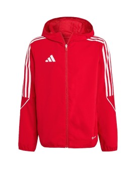 Kurtka dla dzieci adidas Tiro 23 League Windbreaker czerwona IA1624 140cm