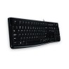 Logitech K120 Corded Keyboard klawiatura USB QWERTZ Niemiecki Czarny