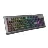 GENESIS Rhod 500 RGB klawiatura Gaming USB QWERTY Portugalski Czarny, Srebrny