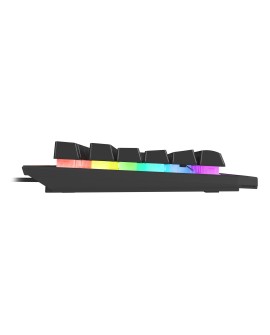 GENESIS Rhod 500 RGB klawiatura Gaming USB QWERTY Portugalski Czarny, Srebrny