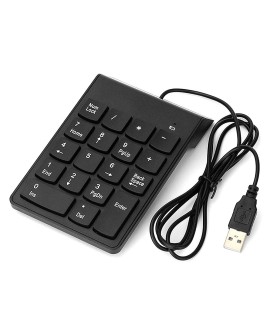 GEMBIRD KLAWIATURA NUMERYCZNA KPD-U-03 USB, US LAYOUT, 18 KLAWISZY, CZARNA