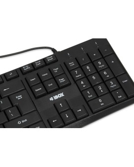 IBOX KLAWIATURA PRZEWODOWA ERIS, BLACK