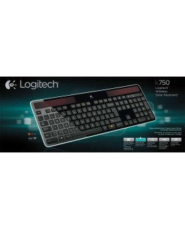Logitech Wireless Solar Keyboard K750 klawiatura Uniwersalne RF Wireless QWERTZ Niemiecki Czarny