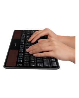 Logitech Wireless Solar Keyboard K750 klawiatura Uniwersalne RF Wireless QWERTZ Niemiecki Czarny