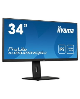 iiyama ProLite XUB3493WQSU-B5 monitor komputerowy 86,4 cm (34") 3440 x 1440 px UltraWide Quad HD LED Czarny