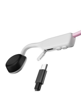 Słuchawki bezprzewodowe kostne Shokz OpenMove USB-C różowe