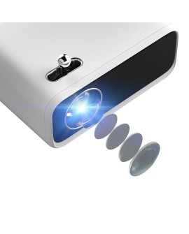 Projektor WANBO MINI XS01 do filmów 200 ANSI lumenów 800 x 480 px Żółty