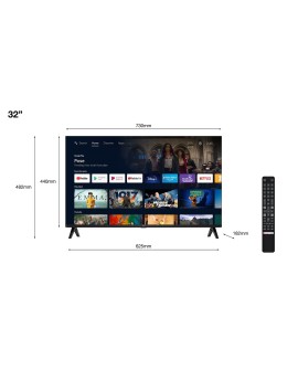 Telewizor TCL 32S5400AF LED 32'' Full HD Android Dolby Audio DVB-T2 Srebrny