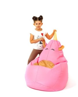 Pufa worek sako JEDNOROŻEC różowy XXL 140x100