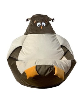 Pufa worek sako SOWA brąz-beż L 105x80