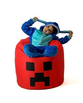 Pufa worek sako MINECRAFT czerwony XXL 110x90