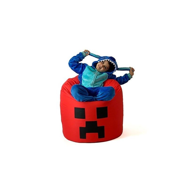 Pufa worek sako MINECRAFT czerwony XXL 110x90