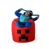 Pufa worek sako MINECRAFT czerwony XXL 110x90