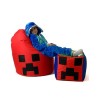 Pufa worek sako MINECRAFT czerwony XXL 110x90