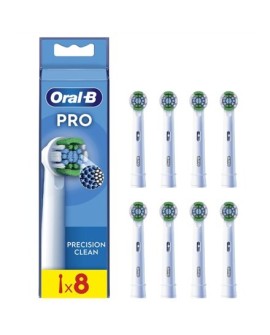Końcówki do szczoteczki Oral-B Precision Clean EB20RX-8 Dla dorosłych, 8szt. Białe