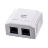 Gniazdo natynkowe Lanberg OU6-0002-W (RJ-45 UTP kolor biały)