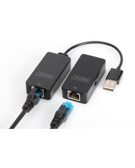 Przedłużacz USB 2.0 HighSpeed po skrętce Cat.5e/6 UTP do 50m